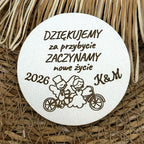 Magnes–Podziękowanie dla Gości Weselnych/ Ślub/Wesele/Grawer/Imiona/Data