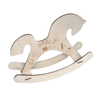 Metryczka Konik drewiana - personalizowana