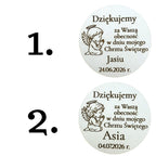 Magnes na Chrzest Święty - Podziękowanie dla Gości/Personalizacja/Prezent