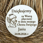Magnes na Chrzest Święty - Podziękowanie dla Gości/Personalizacja/Prezent