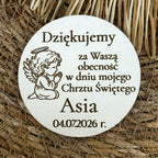 Magnes na Chrzest Święty - Podziękowanie dla Gości/Personalizacja/Prezent