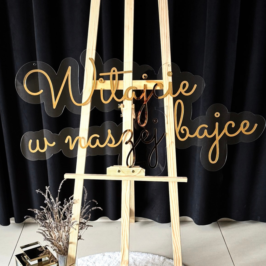 Witajcie w naszej bajce - Napis Plexi