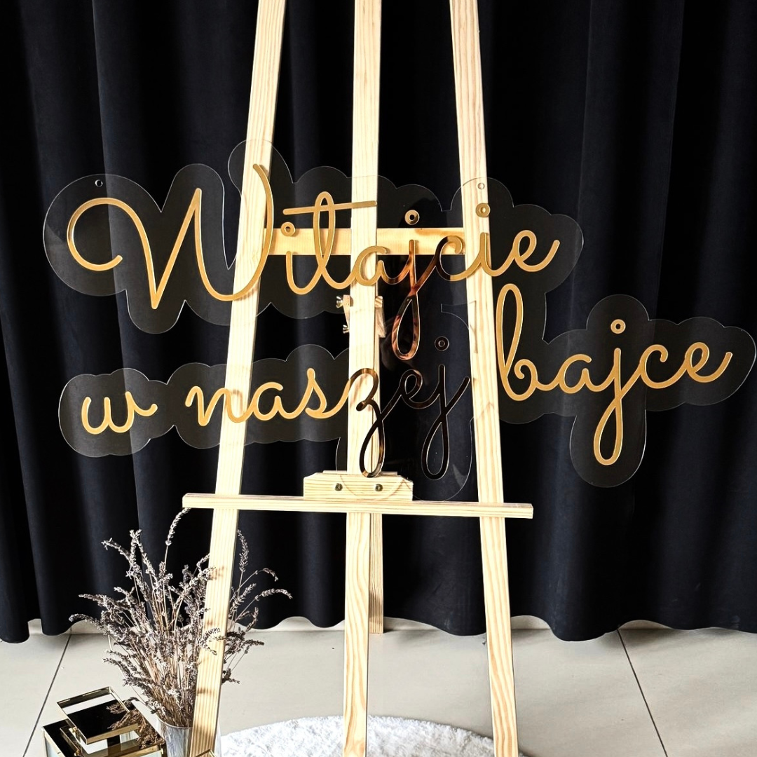 Witajcie w naszej bajce - Napis Plexi