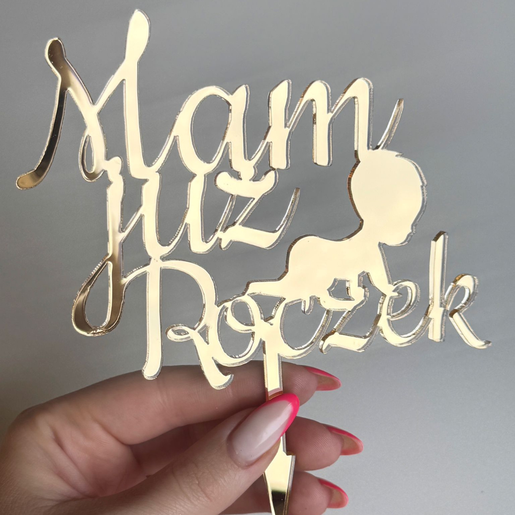 Topper na tort Mam już roczek - Pierwsze urodziny dziecka