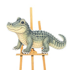 Krokodyl dekoracja urodzinowa HDF druk UV 100x60 cm safari dzieci na ściankę