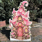 Domek wróżek dekoracja urodzinowa HDF druk UV 100x60 cm dla dzieci