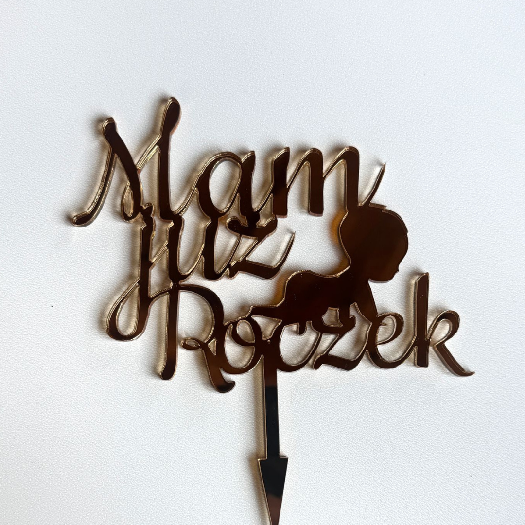 Topper na tort Mam już roczek - Pierwsze urodziny dziecka