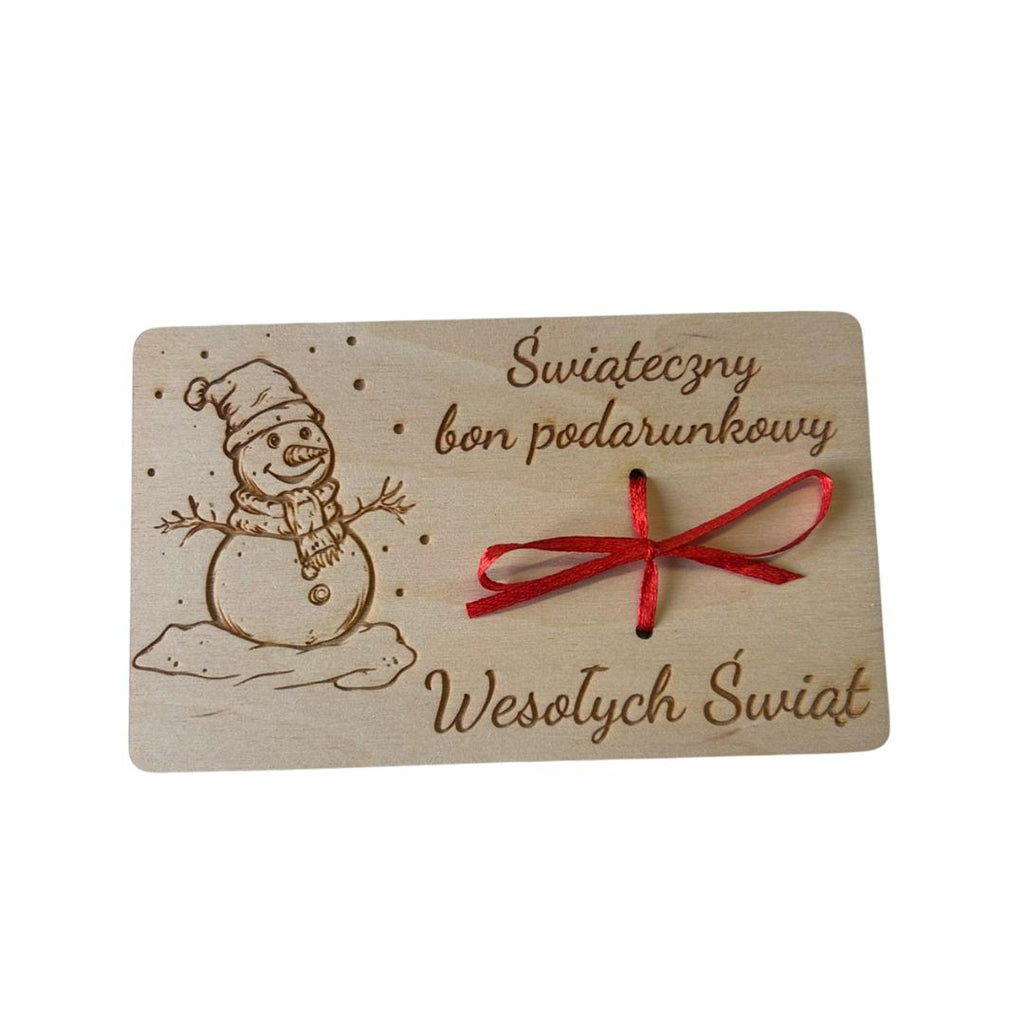 ŚWIĄTECZNY bon-voucher podarunkowy na pieniądze - Prezent na święta