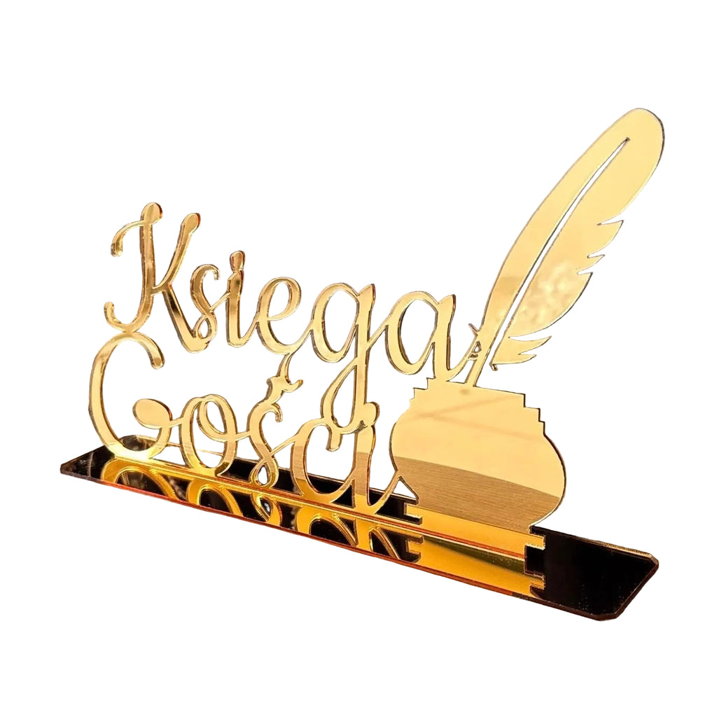 Księga gości - Napis Plexi na stół tematyczny