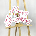 Napis Happy Birthday plexi