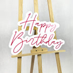 Napis Happy Birthday plexi