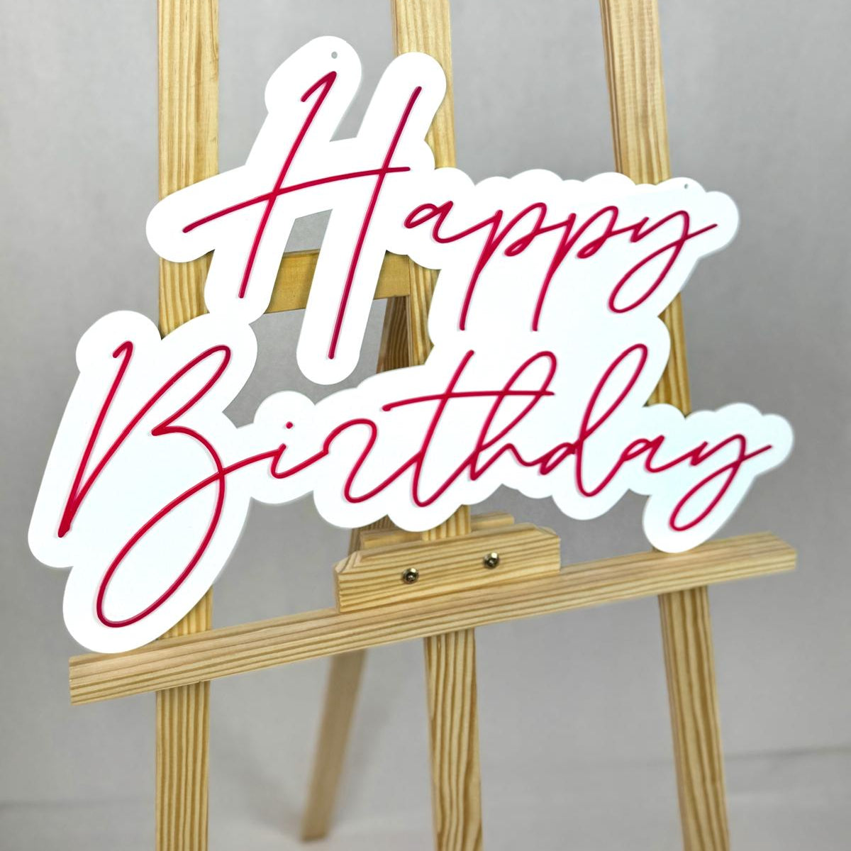 Napis Happy Birthday plexi