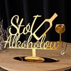 Stół Alkoholowy - Napis Plexi na stół tematyczny