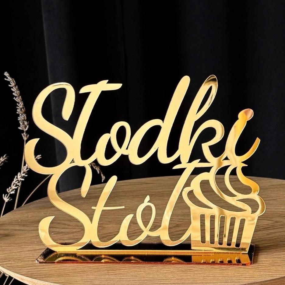 Słodki Stół - Napis Plexi na stół tematyczny