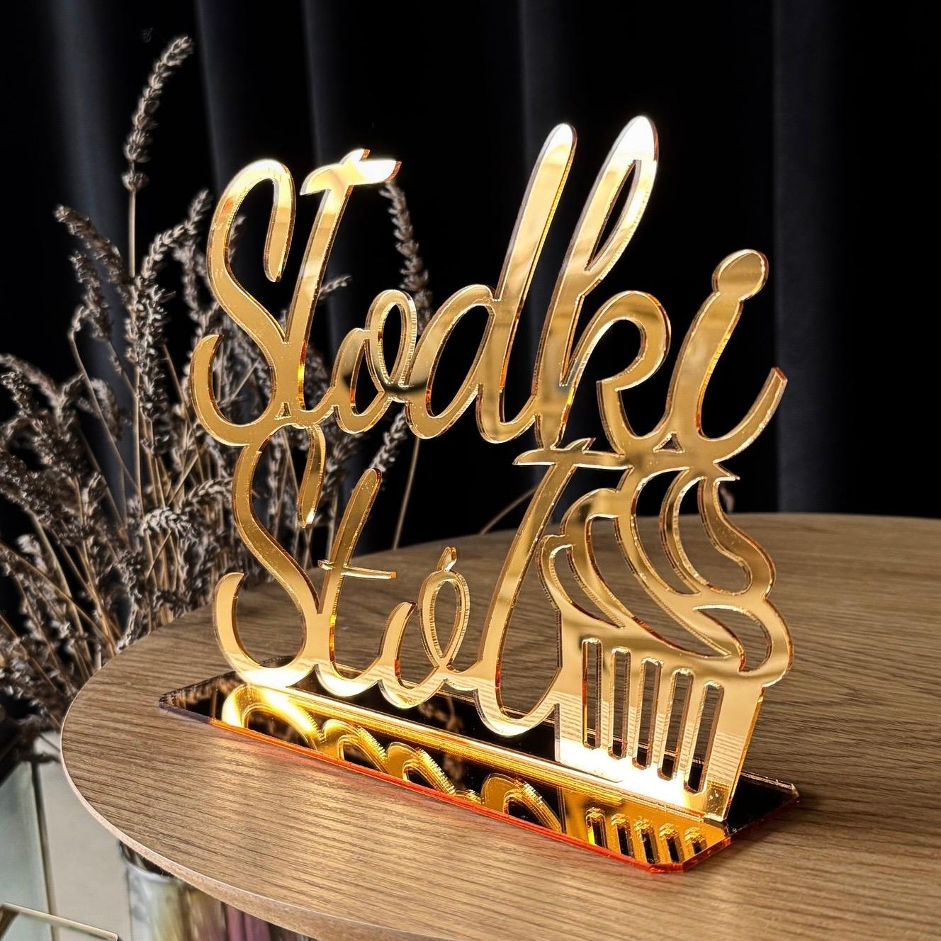Słodki Stół - Napis Plexi na stół tematyczny