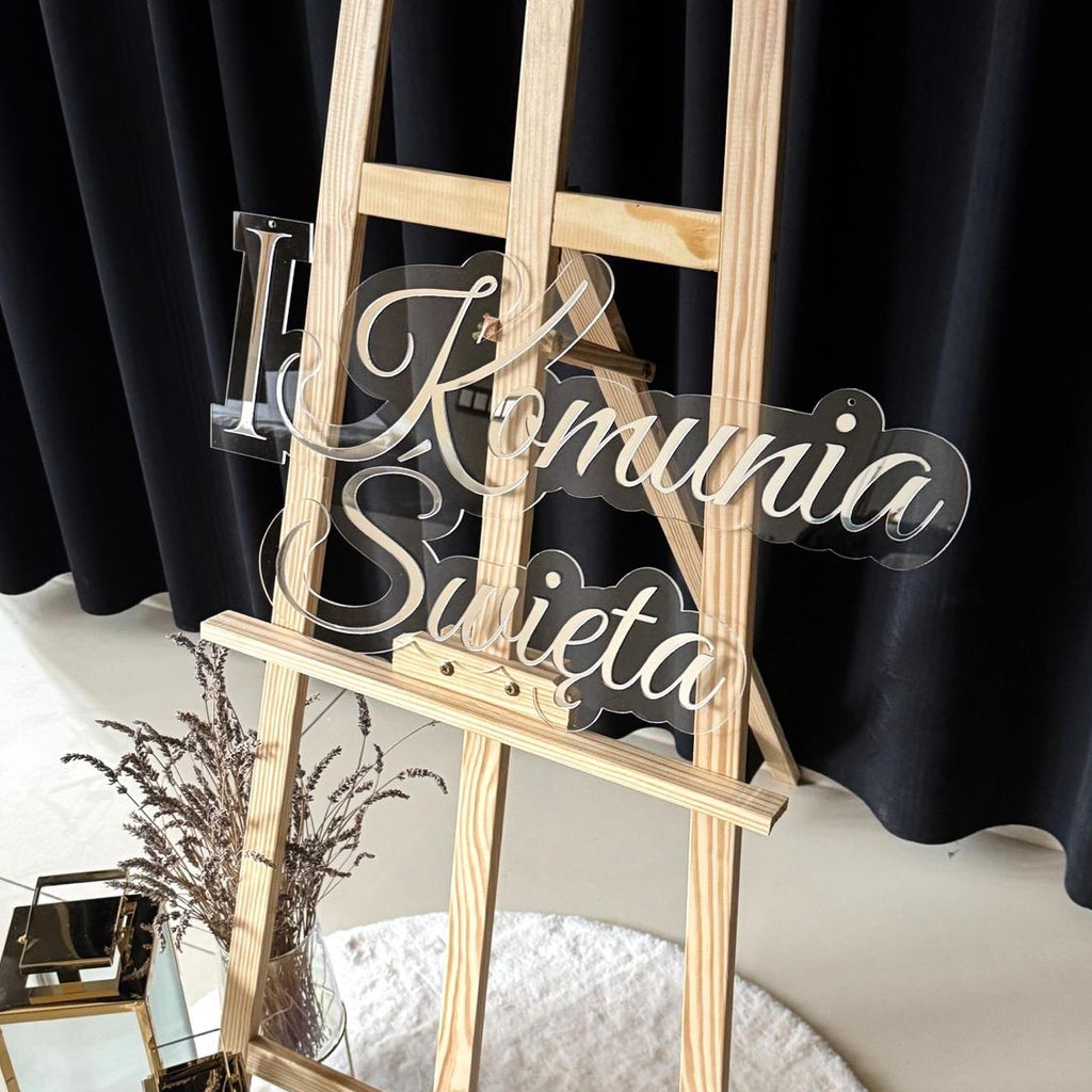 I Komunia Święta - Napis Plexi