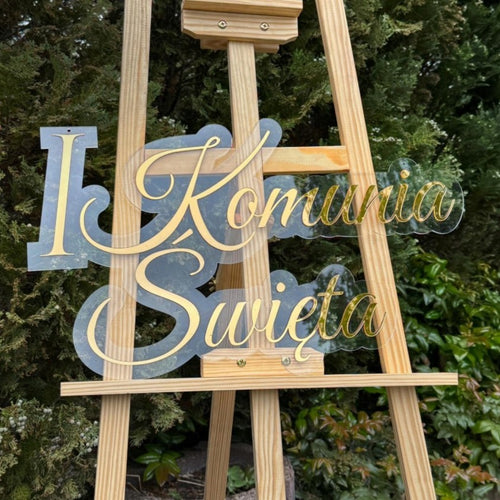 I Komunia Święta - Napis Plexi