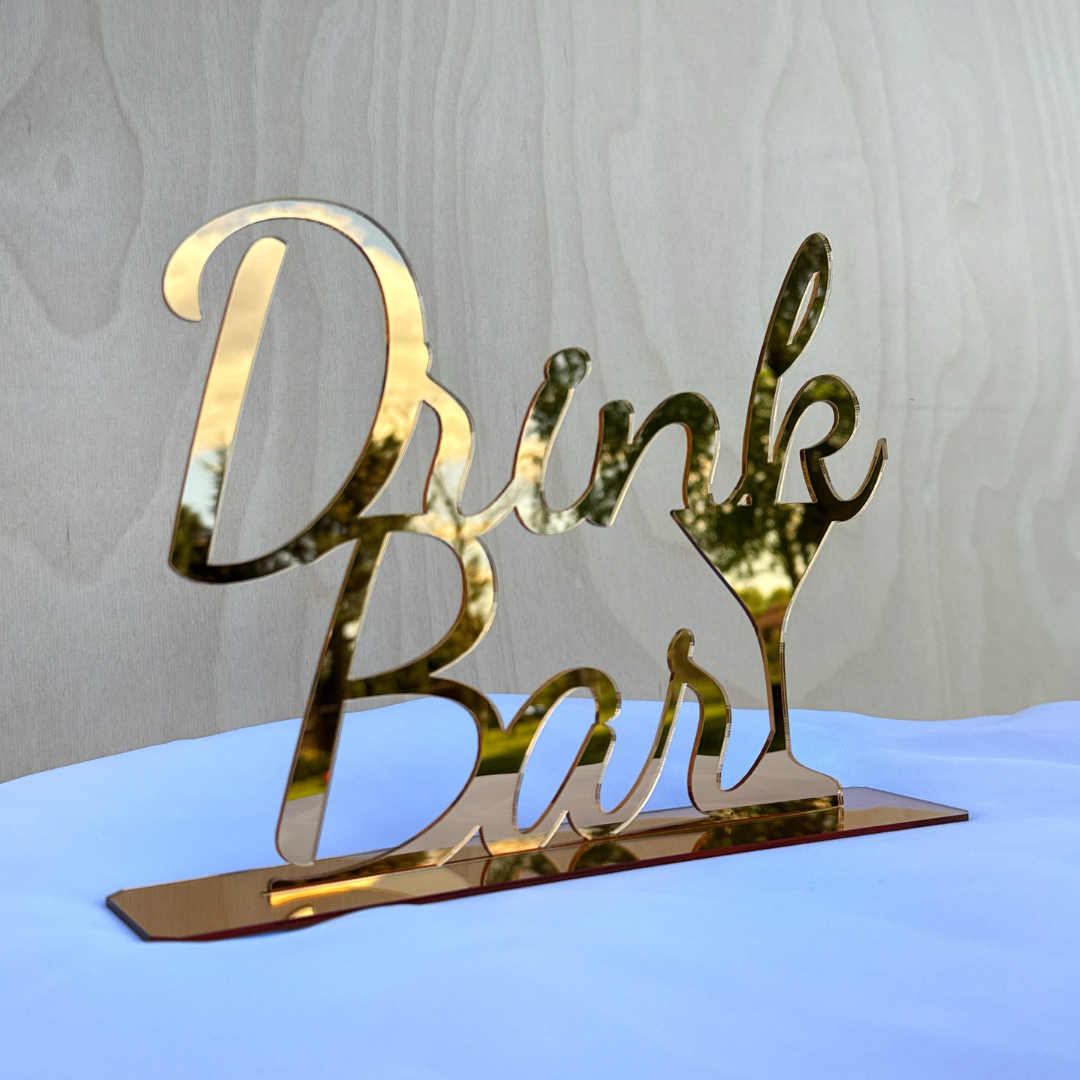 Drink Bar - Napis Plexi