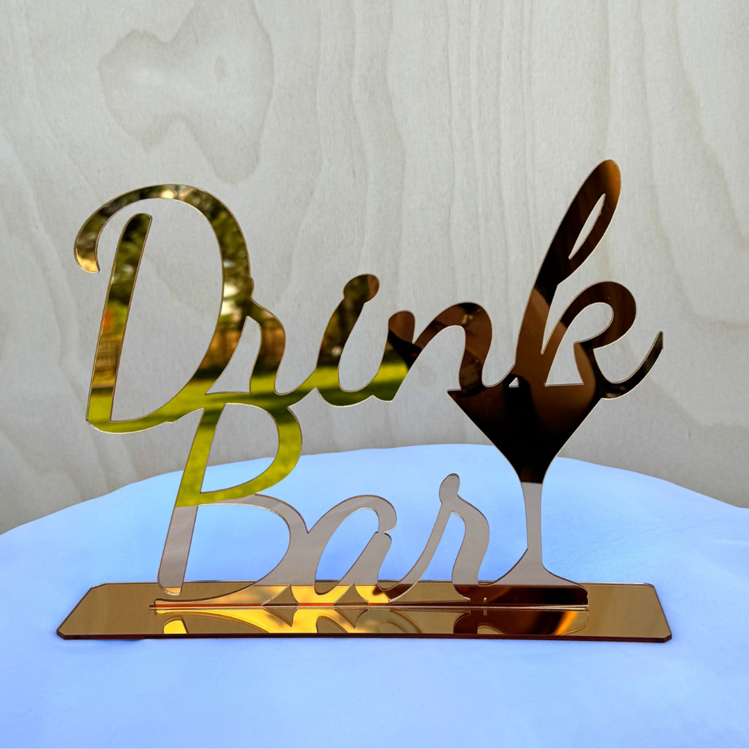 Drink Bar - Napis Plexi