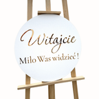 Koło z napisem plexi