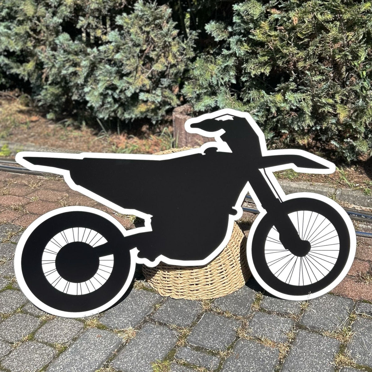 Dekoracje WYŚCIGOWE 5 elementów HDF druk UV motor kask flagi na ściankę